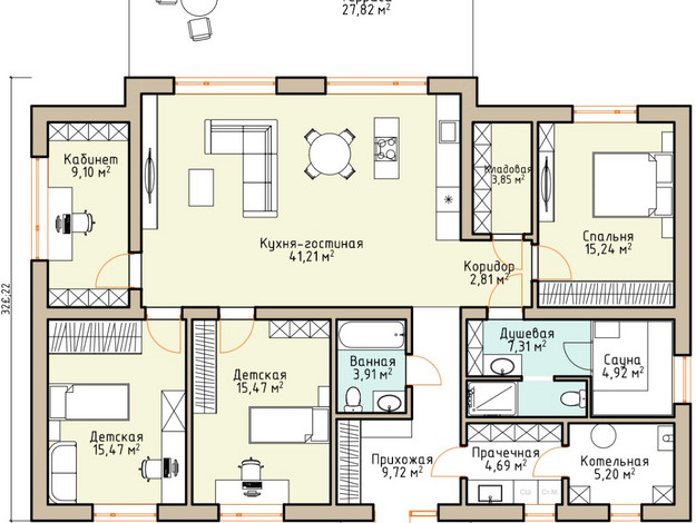 Изображение Хвойный 140 м² Фото 1