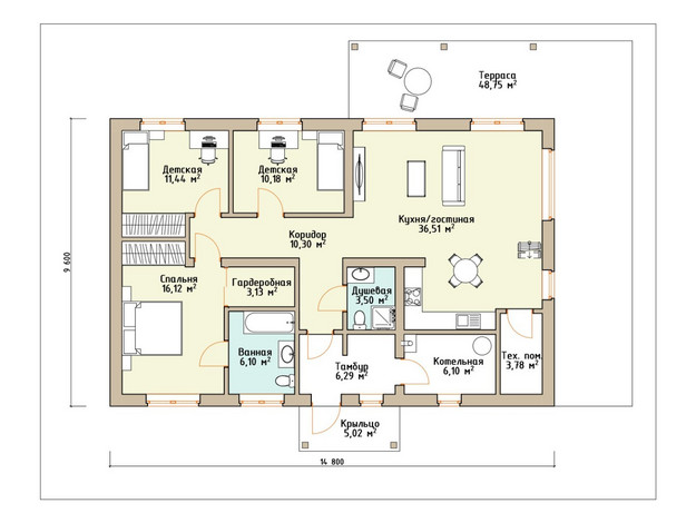 Изображение Сакура 133 м² Фото 1