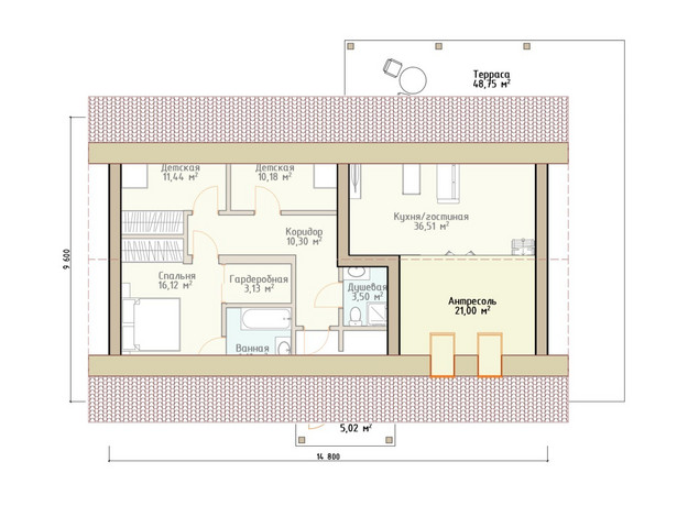 Изображение Сакура 133 м² Фото 2