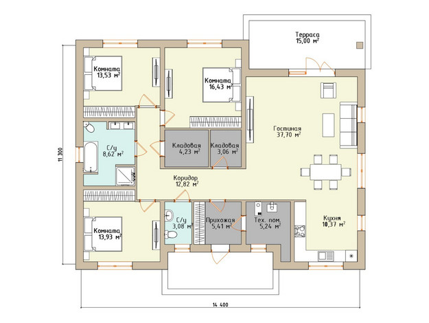 Изображение Современный 140 м² Фото 1