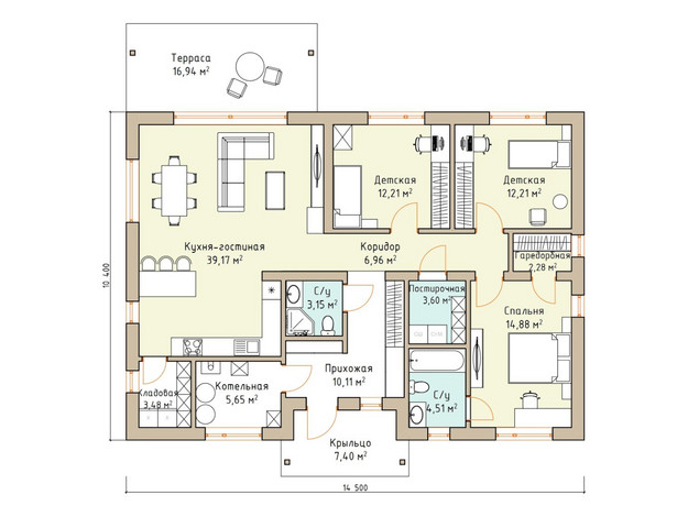 Изображение Классик 118 м² Фото 2