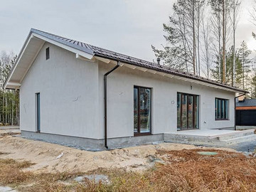 Строительство по проекту Хвойный 105м² на объекте в КП Заповедник, парк Стрижи - фото №1