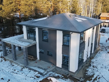 Двухэтажный дом 250 м² по индивидуальному проекту - фото №3