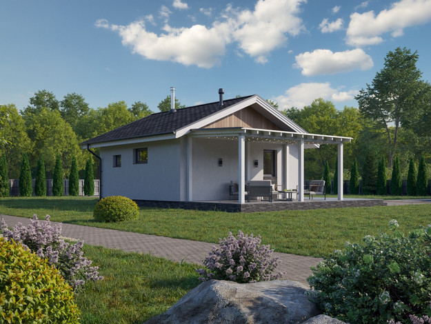 Изображение Баня из газобетона 34 м² Фото 4