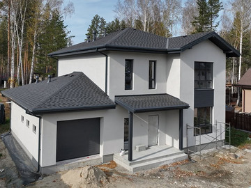 Проект и реализации: двухэтажный дом Резиденция 178м2 с гаражом - фото №3
