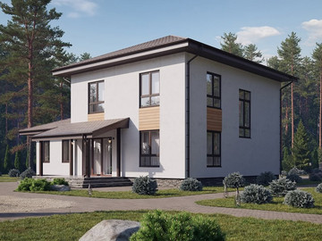 Проект и реализации: двухэтажный дом Резиденция 178м2 с гаражом - фото №8