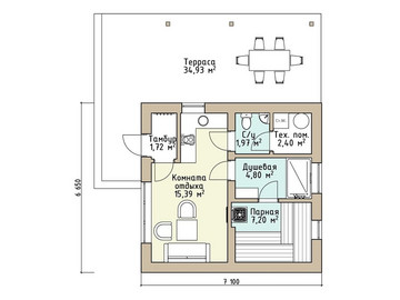 Дом по проекту Хвойный 96м2 и баня 34м2 в КП Клевер - фото №7