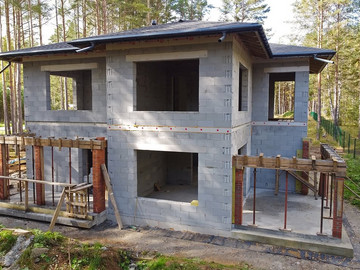 Закончили монтаж кровли двухэтажного дома 366м2 - фото №3