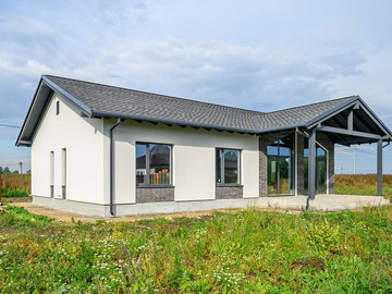 Завершили фасадные работы на одноэтажном доме 125м² в СНТ Новая Околица - фото №3