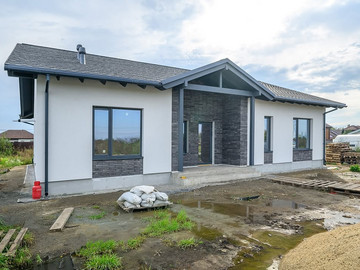 Завершили фасадные работы на одноэтажном доме 125м² в СНТ Новая Околица - фото №6