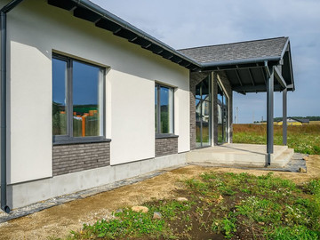 Завершили фасадные работы на одноэтажном доме 125м² в СНТ Новая Околица - фото №7