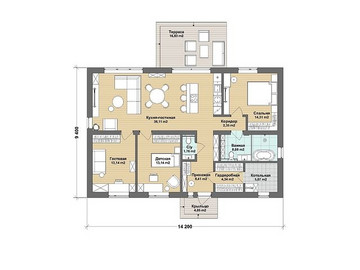 Проект одноэтажного дома Хвойный: 105м² комфорта - фото №6