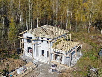 Монтируем кровлю дома в Первоуральском ГО, с. Новоалексеевское - фото №10