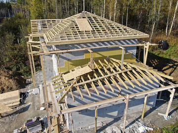 Монтируем кровлю дома в Первоуральском ГО, с. Новоалексеевское - фото №6