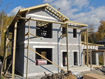 Монтируем кровлю дома в Первоуральском ГО, с. Новоалексеевское - фото №9