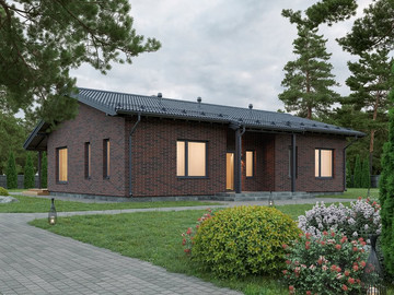 Проект одноэтажного дома Классик 118м² для семьи из 3-4 человек - фото №3