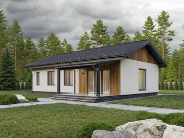 Проект одноэтажного дома Хвойный 96м2 - фото №2