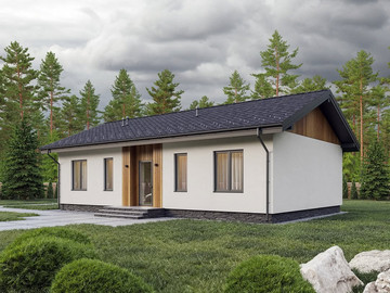 Проект одноэтажного дома Хвойный 96м2 - фото №3