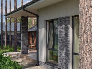 Одноэтажный дом 130м² по индивидуальному проекту в КП Заповедник - фото №7