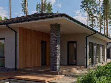 Одноэтажный дом 130м² по индивидуальному проекту в КП Заповедник - фото №9