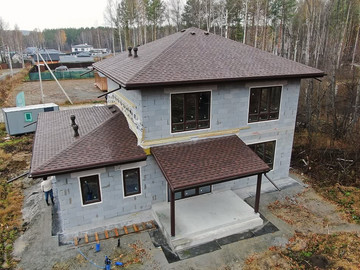 Строим двухэтажный дом 178м² с гаражом по проекту Резиденция - фото №3