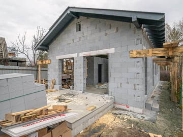 Возвели коробку дома по проекту Хвойный 96² всего за 2 месяца - фото №2