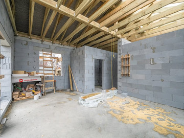 Возвели коробку дома по проекту Хвойный 96² всего за 2 месяца - фото №5