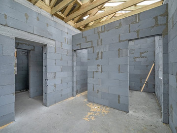 Возвели коробку дома по проекту Хвойный 96² всего за 2 месяца - фото №6