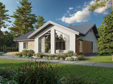 Проект и реализация одноэтажного дома Макси 145м² - фото №1