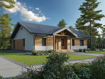 Проект и реализация одноэтажного дома Макси 145м² - фото №2