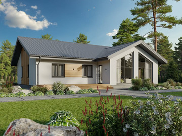 Проект и реализация одноэтажного дома Макси 145м² - фото №4