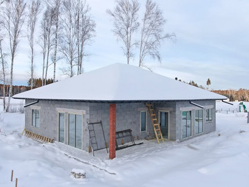 Строим одноэтажный дом 163м2 в КП Заповедник, парк Аист - фото №9