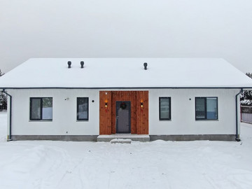 Дом по проекту Хвойный 96м2 и баня 34м2 - пример комплексного строительства - фото №1