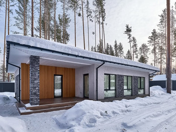 Одноэтажный дом 130м² в КП Заповедник, парк Косуля. - фото №2