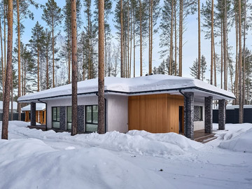 Одноэтажный дом 130м² в КП Заповедник, парк Косуля. - фото №6